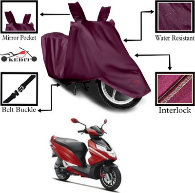 KEDIT Two Wheeler Cover for Hero(Dare BS6, Maroon)