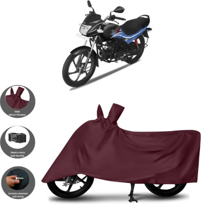 WMIZEXA Waterproof Two Wheeler Cover for Hero(Passion Pro, Maroon)