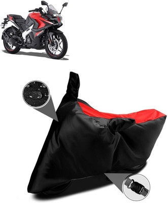 DeepShakshi AUTOMOTIVE Two Wheeler Cover for Bajaj(Pulsar RS200 BS6, Red, Black)