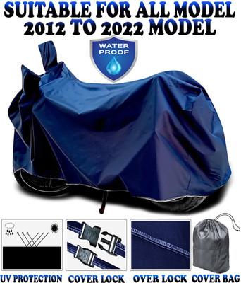 SMDP Waterproof Two Wheeler Cover for Bajaj(Pulsar 150 DTS-i, Blue)