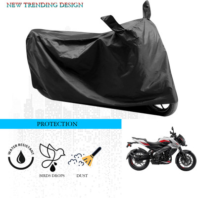 ANTHUB Waterproof Two Wheeler Cover for Bajaj(Pulsar 200, Black)
