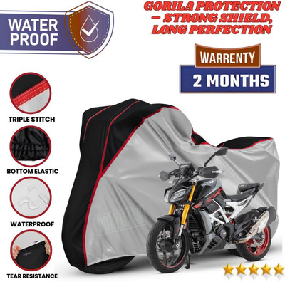 POLYMAXX Waterproof Two Wheeler Cover for TVS(Apache RTR 310 BS6, Silver)