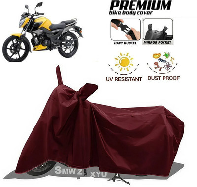 smwzxyu Waterproof Two Wheeler Cover for TVS(Raider, Maroon)