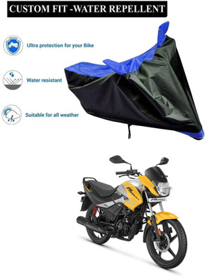 GOSHIV-car and bike accessories Waterproof Two Wheeler Cover for Hero(Passion, Blue)