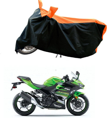 DeepShakshi AUTOMOTIVE Waterproof Two Wheeler Cover for Kawasaki(Ninja 650 BS6, Orange)