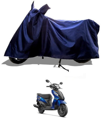KEDIT Two Wheeler Cover for Suzuki(Let's, Blue)