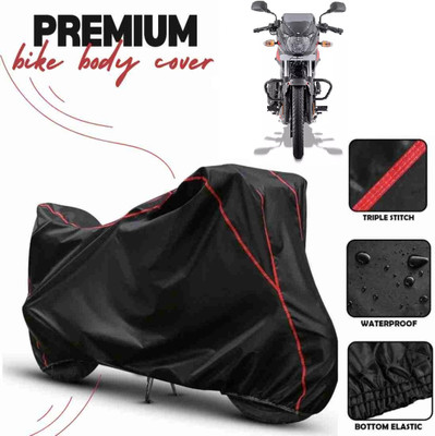 Kishori Enterprises Waterproof Two Wheeler Cover for Bajaj(Pulsar 150, Black)