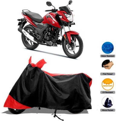 WMIZEXA Waterproof Two Wheeler Cover for Honda(SP 125, Red, Black)