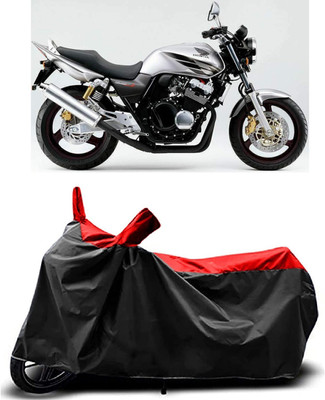 MMSSTAR Waterproof Two Wheeler Cover for Honda(CB 500, Red)