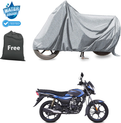 PAGORA Waterproof Two Wheeler Cover for Bajaj(Platina 110, Silver)