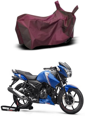 Mdstar Waterproof Two Wheeler Cover for TVS(Apache RTR 160, Maroon)