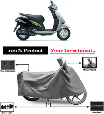 Amexride Two Wheeler Cover for Suzuki(Swish 125, Grey)