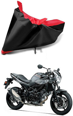 AutoGalaxy Waterproof Two Wheeler Cover for Suzuki(SV650, Red, Black)
