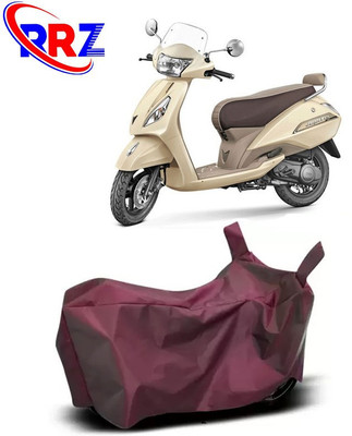 RRZ Waterproof Two Wheeler Cover for TVS(Jupiter classic, Maroon)
