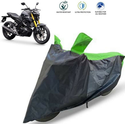 MMSSTAR Waterproof Two Wheeler Cover for Yamaha(MT 15, Black, Green)