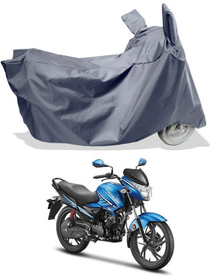 Amexride Two Wheeler Cover for Hero(Glamour FI, Grey)