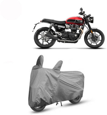 DeepShakshi AUTOMOTIVE Waterproof Two Wheeler Cover for Triumph(Twin, Grey)