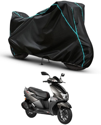 OliverX Waterproof Two Wheeler Cover for TVS(Ntorq 125, Black, Blue, Multicolor)