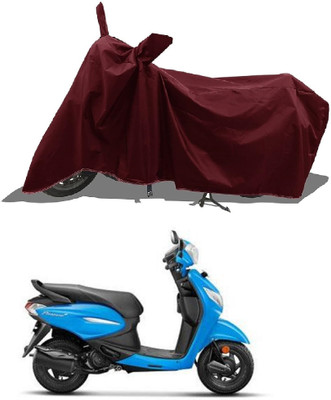 MWBB Waterproof Two Wheeler Cover for Royal Enfield(Meteor 350, Maroon)