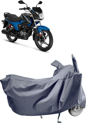Amexride Two Wheeler Cover for Hero(Glamour BS6, Grey)