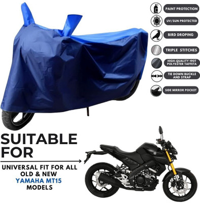 MADAFIYA Two Wheeler Cover for Yamaha(MT 15, Blue)