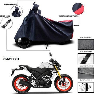 smwzxyu Waterproof Two Wheeler Cover for Yamaha(MT 15, Black, Red)