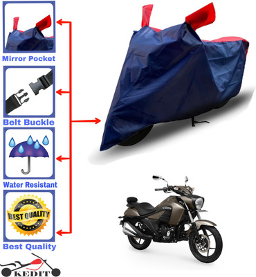KEDIT Two Wheeler Cover for Suzuki(Intruder, Red, Blue)