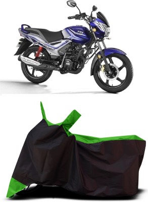 VESMEI Two Wheeler Cover for TVS(Star City BS6, Green)