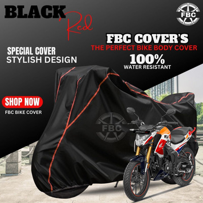 FBC Waterproof Two Wheeler Cover for Honda(Hornet 2.0, Black, Red)