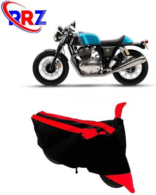 RRZ Waterproof Two Wheeler Cover for Royal Enfield(Continental GT, Black, Red)