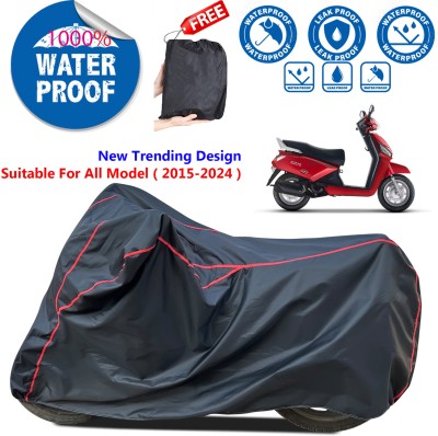 AutoGalaxy Waterproof Two Wheeler Cover for Mahindra(Gusto 125 BS6, Black)