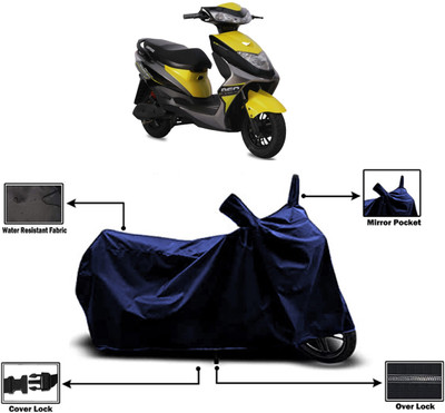Amexride Two Wheeler Cover for Ampere(REO, Blue)