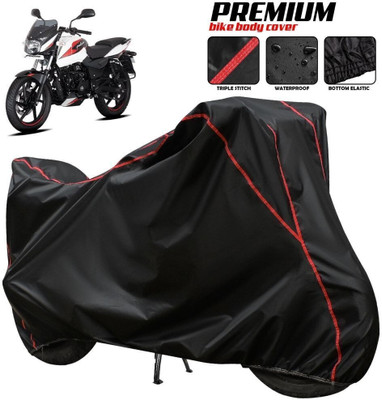 AutoGalaxy Waterproof Two Wheeler Cover for Bajaj(Pulsar 150, Black, Red, Multicolor)