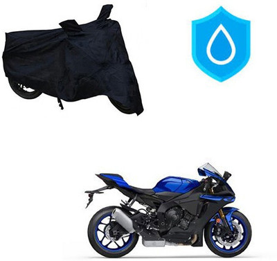 DeepShakshi AUTOMOTIVE Waterproof Two Wheeler Cover for Yamaha(YZF R1, Black)