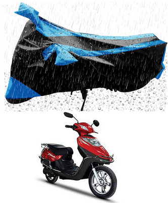 MMSSTAR Waterproof Two Wheeler Cover for Hero(Electric Flash, Blue, Black)