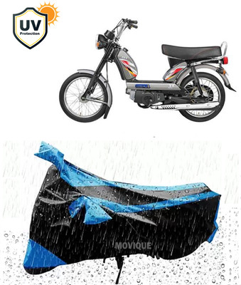 MOVIQUE Waterproof Two Wheeler Cover for TVS(XL Super, Black)