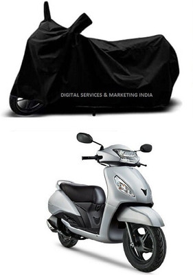 DSAMI Two Wheeler Cover for TVS(Jupiter, Black)