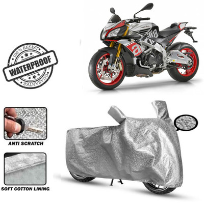 Autoinnovation Waterproof Two Wheeler Cover for Aprilia(Silver)