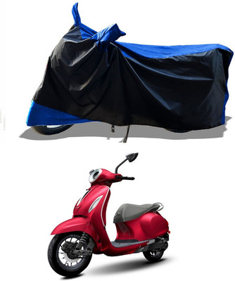 DeepShakshi AUTOMOTIVE Waterproof Two Wheeler Cover for Bajaj(Urbanite Chetak, Blue)