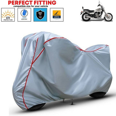 BigFly Waterproof Two Wheeler Cover for Bajaj(Avenger 220 street, Silver)