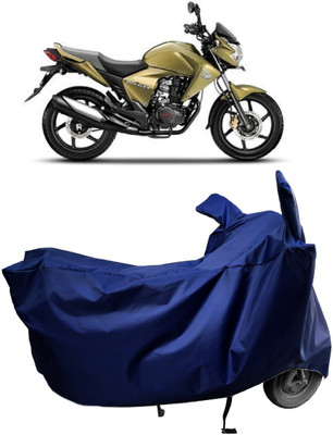 Amexride Two Wheeler Cover for Honda(Unicorn Dazzler, Blue)