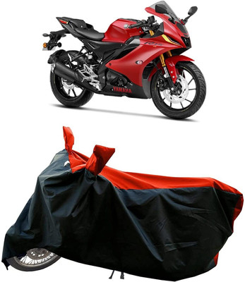 KANISHA ENTERPRISES Waterproof Two Wheeler Cover for Yamaha(R15 V3, Red, Black)