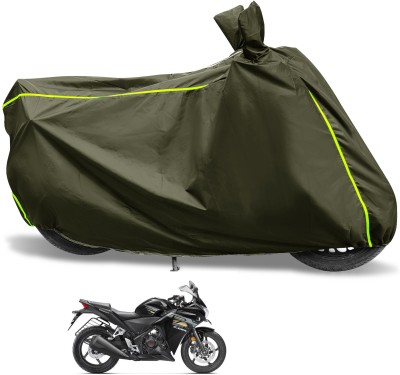 Euro Care Waterproof Two Wheeler Cover for Honda(CBR 250R, Green)