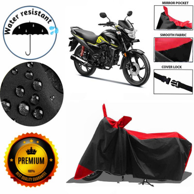 AIKOZIYA Waterproof Two Wheeler Cover for Honda(SP 125, Black, Red)