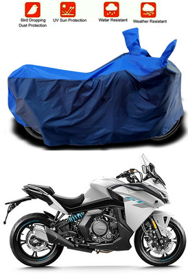 MMSSTAR Waterproof Two Wheeler Cover for CFMoto(650GT, Blue, Blue)