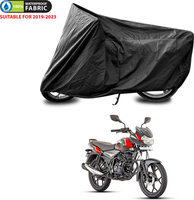 PAGORA Waterproof Two Wheeler Cover for Bajaj(Discover 110, Black)