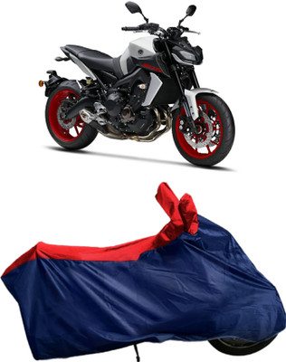 Autofly Waterproof Two Wheeler Cover for Yamaha(MT-09, Blue, Red)