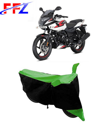 FFZ Two Wheeler Cover for Bajaj(Pulsar 220F, Black, Green)