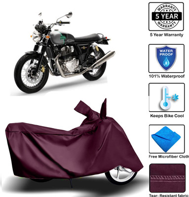 MISSION COLLECTION Waterproof Two Wheeler Cover for Royal Enfield(Thunderbird 350, Maroon)