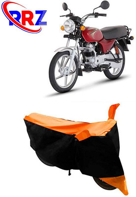 RRZ Waterproof Two Wheeler Cover for Bajaj(Boxer AT, Black, Orange)
